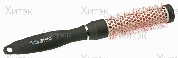 Расчёска с ручкой желто-коричневая