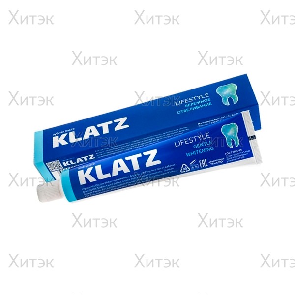 Зубная паста Klatz LIFESTYLE Бережное отбеливание 75 мл