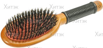 Расческа для стрижки графит 336 с рельефным обушком