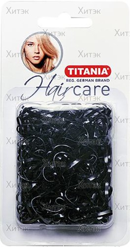 TITANIA Резинки силиконовые для причесок 150шт черные
