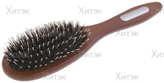 Расческа для стрижки редкозубая длинная белая 402