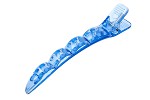 harizma Зажим для волос пластиковый, 10см, 6шт, голубые