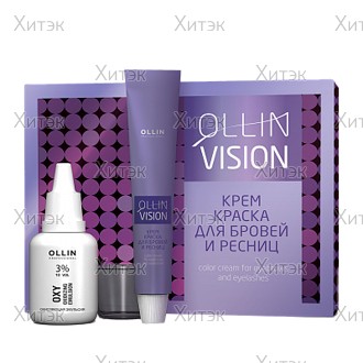 Ollin Vision Крем-краска для бровей и ресниц 20мл коричневая наб.