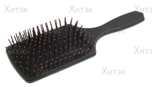 Расчёска большая  карбон с ручкой и тонким обушком для стрижки