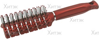 Расческа для стрижки с тонким обушком красная