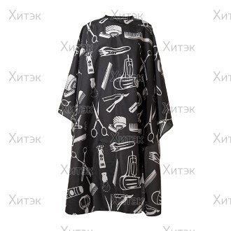 Накидка парикмахерская 140х160см "инструменты барбера-2"