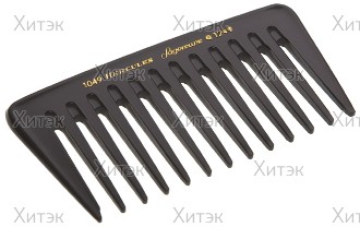 Расческа с металлическим хвостиком (карбон)