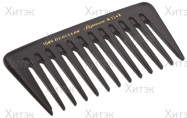 Расческа с металлическим хвостиком (карбон)