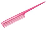 Расчёска Denman Pink Precision фуксия 205мм  с хвостиком