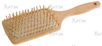 Расческа для стрижки редкозубая длинная красная 228мм