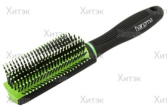 harizma Щётка для укладки ECO brush, чёрно-зелёная