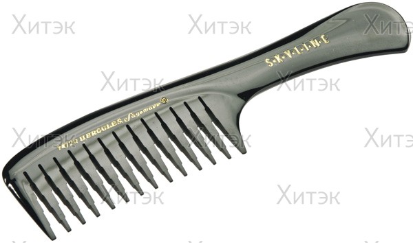 Расческа с металлическим хвостиком (карбон)