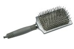 Расческа с длинным хвостиком карбон (мелкие зубцы)
