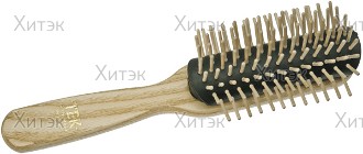 Расческа для стрижки c линейкой белая G45 22см